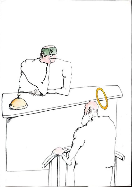 Tsocho Peev 29X21CM Orijinal Karikatür Tablo modelleri