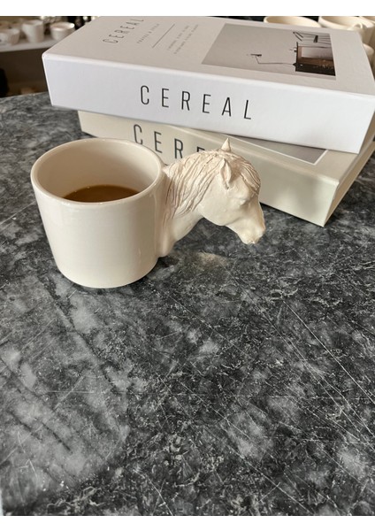 Seramik Kupa El Yapımı Seramik At Başlı Kupa, 200ML fiyatları