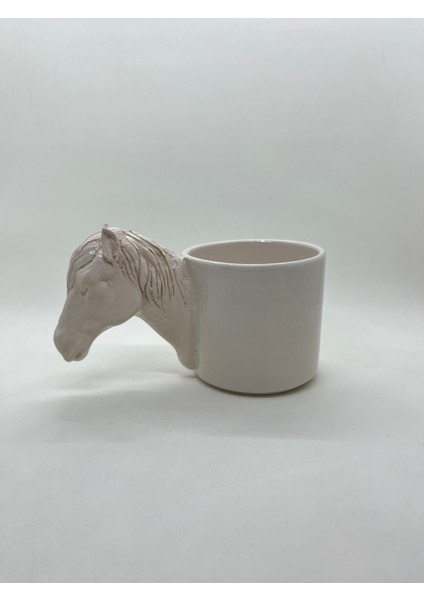 Seramik Kupa El Yapımı Seramik At Başlı Kupa, 200ML indirimleri