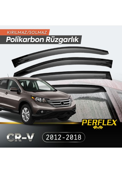 Honda Cr-V 2012-2018 Cam Rüzgarlığı V2 Düz