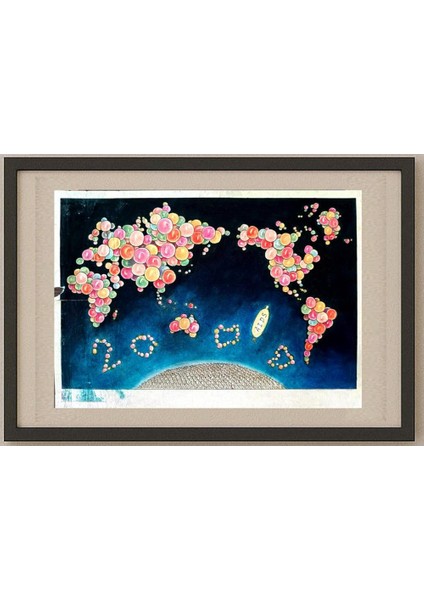 Unknown 29X21CM Orijinal Karikatür Tablo