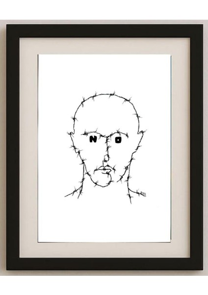 Winfried Besslich 29X21CM Orijinal Karikatür Tablo