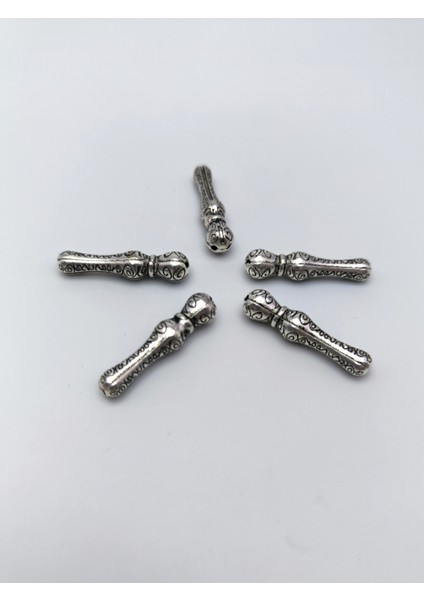 Tesbih Yapım Malzemesi - 5 Adet Tesbih Imamesi - Çift Delikli