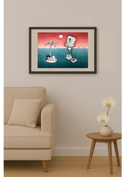 Rooshan Gataullin 43X30CM Orijinal Karikatür Tablo fiyatları