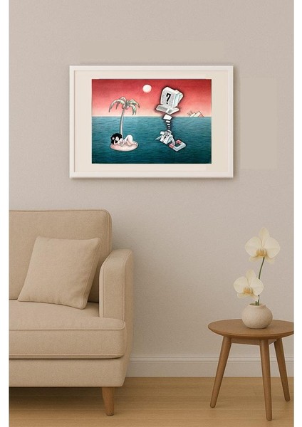 Rooshan Gataullin 43X30CM Orijinal Karikatür Tablo indirimleri