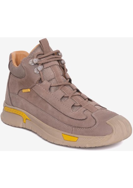 Erkek Koyu Vizon Hakiki Deri Sneaker Bot 4K1SB15090