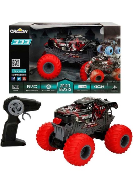 1:18 Uzaktan Kumandalı Spirit Beasts USB Şarjlı Araba 25 Cm.