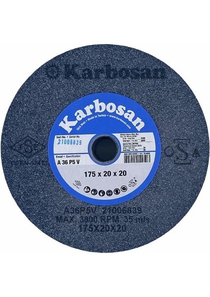 Karbosan 175X20X20 36 Kum Nk Taşlama Taşı