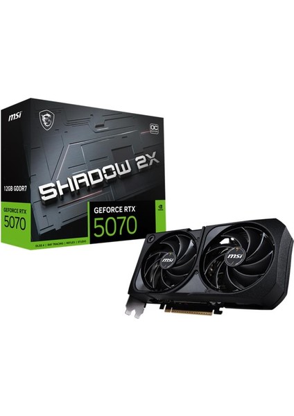 Msı Geforce RTX5070 12G Shadow 2x Oc 12GB Gddr7 192BIT 1xhdmı 3xdp Ekran Kartı