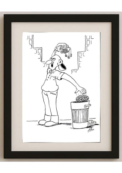 Kresimir Filipan 29X21CM Orijinal Karikatür Tablo