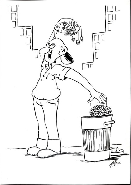 Kresimir Filipan 29X21CM Orijinal Karikatür Tablo modelleri