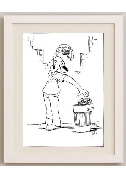 Kresimir Filipan 29X21CM Orijinal Karikatür Tablo fırsatları