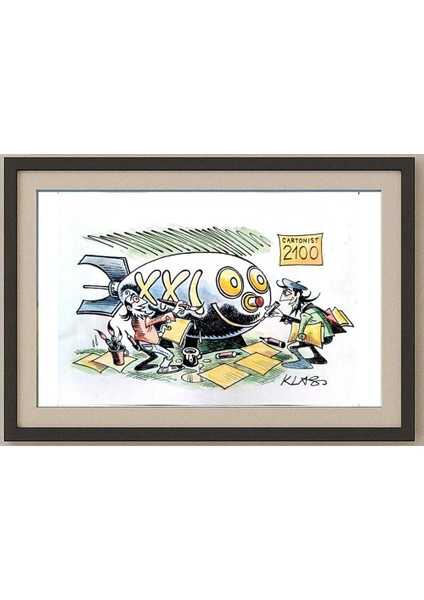 Alexsandar Klas 29X21CM Orijinal Karikatür Tablo