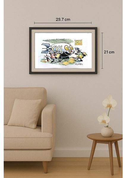 Alexsandar Klas 29X21CM Orijinal Karikatür Tablo fiyatları