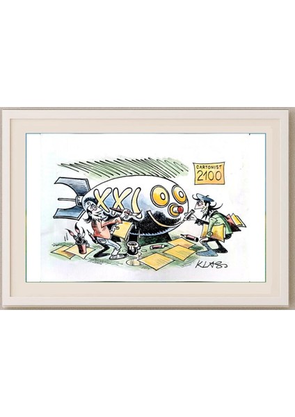 Alexsandar Klas 29X21CM Orijinal Karikatür Tablo fırsatları