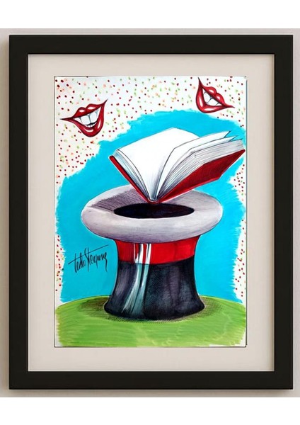 Sterpone Carlo 27X18CM Orijinal Karikatür Tablo