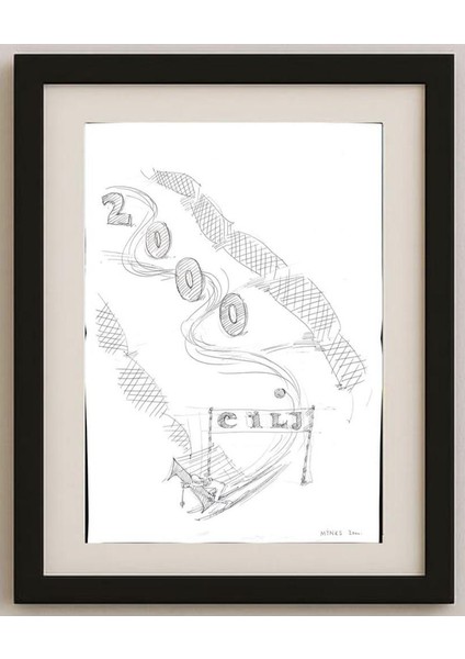 Josip Minks 29X21CM Orijinal Karikatür Tablo