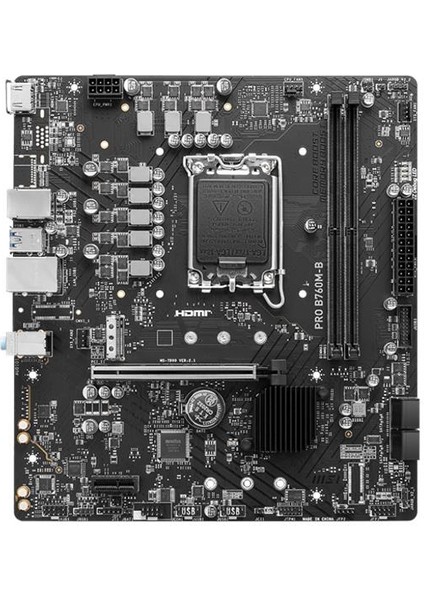 Msı Pro B760M-B Ddr4 4800MHZ 1xhdmı 1xm.2 USB 3.2 Matx 1700P (12. / 13. ve 14. Nesil Işlemci Uyumlu) fiyatları
