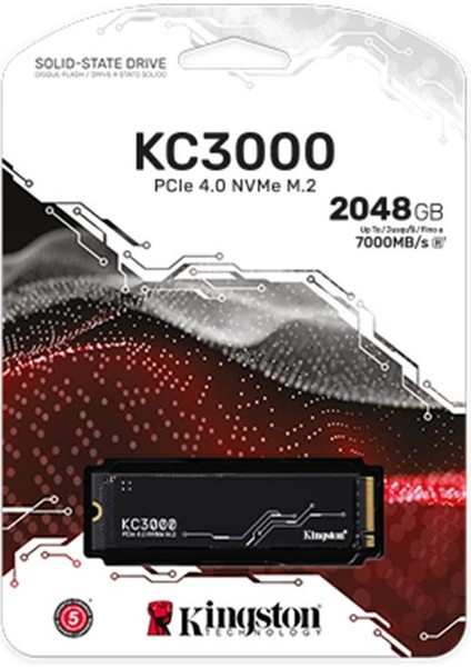 2 Tb Kıngston Pcıe 4.0 Nvme M.2 2280 7000/7000 SKC3000D/2048G fiyatları