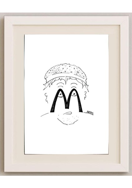 Winfried Besslich 29X21CM Orijinal Karikatür Tablo fırsatları