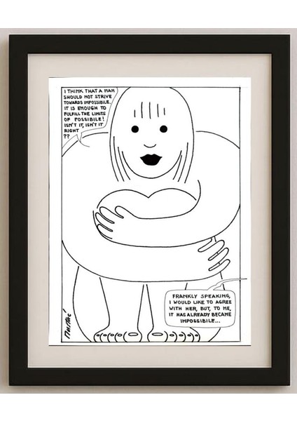 Boris Mustac 29X21CM Orijinal Karikatür Tablo