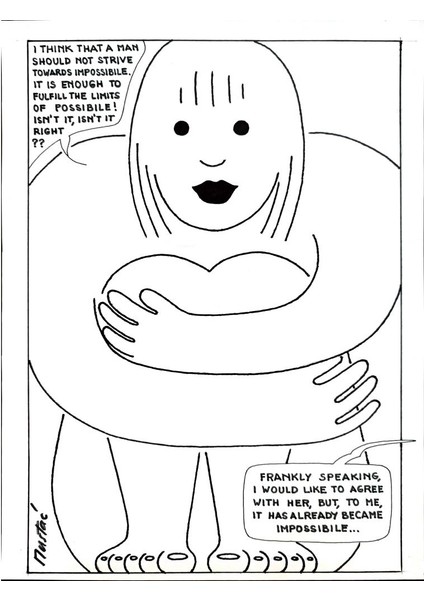 Boris Mustac 29X21CM Orijinal Karikatür Tablo modelleri