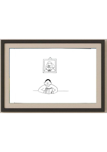 Stanko Zmazek 29X21CM Orijinal Karikatür Tablo