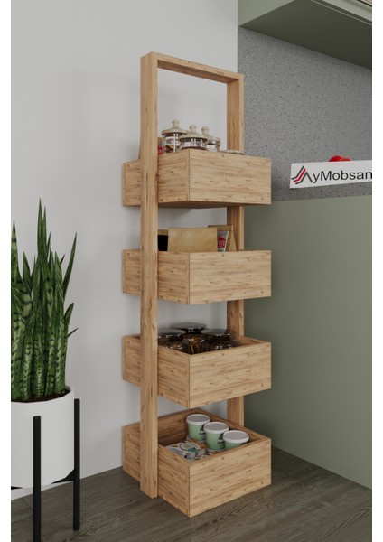 Multi 4 Katlı Mutfak Sepeti, Çok Amaçlı Mutfak Rafı, 4 Raflı, 120 cm modelleri