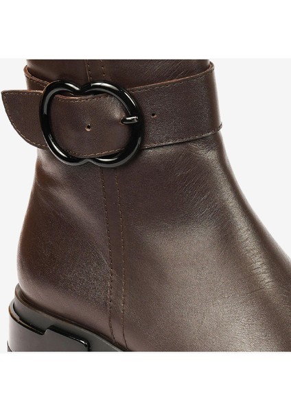 Kadın Kahverengi Hakiki Deri Chelsea Bot 4K2WB59129