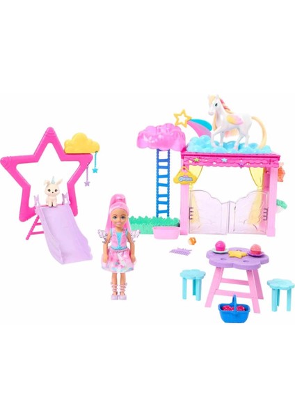 Barbie A Touch Of Magic Chelsea ve Pegasus Oyun Seti HNT67 indirimleri