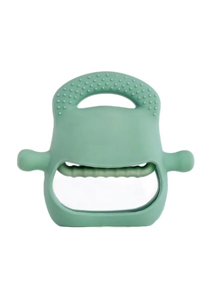 Koyu Yeşil Bebek Silikon Diş Kaşıyıcı fırsatları