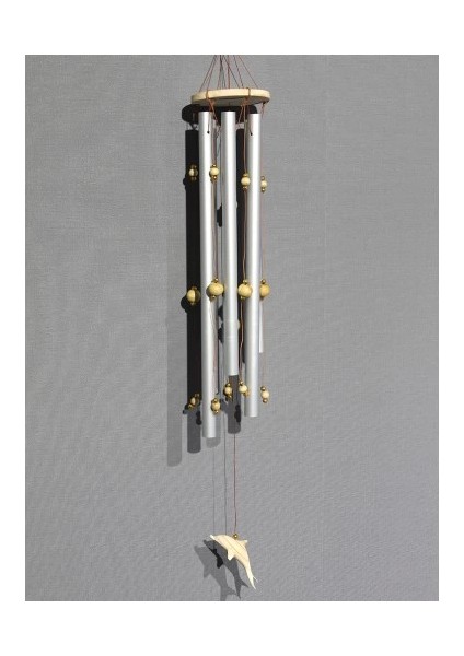 Boncuklu Metal Rüzgar Çanı Model 2