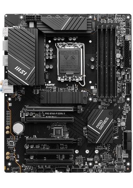 Msı Pro B760-P Ddr4 Iı 5333MHZ 1xhdmı 1xdp 2xm.2 USB 3.2 Atx 1700P (12. / 13. ve 14. Nesil Işlemci Uyumlu) fiyatları