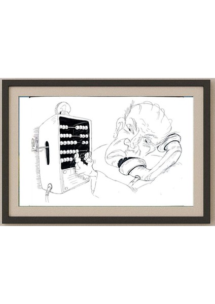 Tsvetomir Veleshky 29X21CM Orijinal Karikatür Tablo