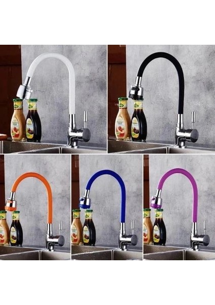 Renkli Oynar Başlıklı Silikonlu Musluk Başlığı Kubar Su Tasarruflu Musluk Başlığı fiyatları