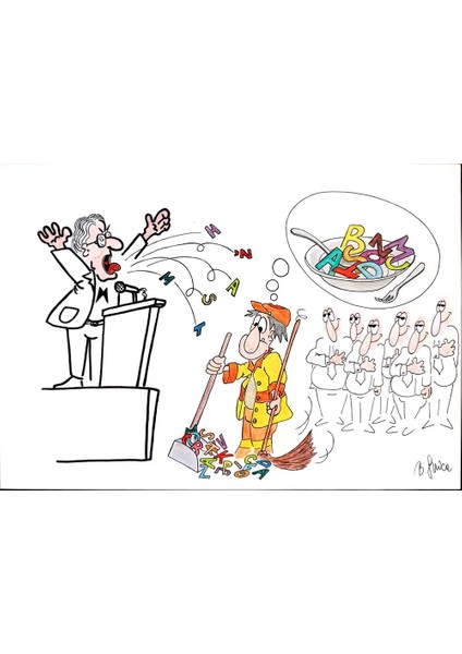 Bojan Grlica 29X21CM Orijinal Karikatür Tablo modelleri