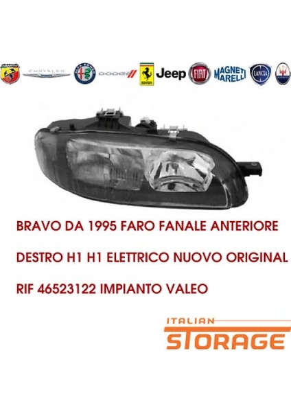 Bravo-A 1996-2001 Far Yarım Çizgili Sağ Oem No (46523122)