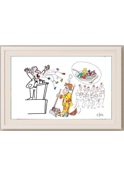 Bojan Grlica 29X21CM Orijinal Karikatür Tablo fırsatları