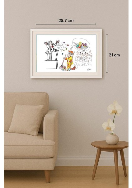 Bojan Grlica 29X21CM Orijinal Karikatür Tablo indirimleri