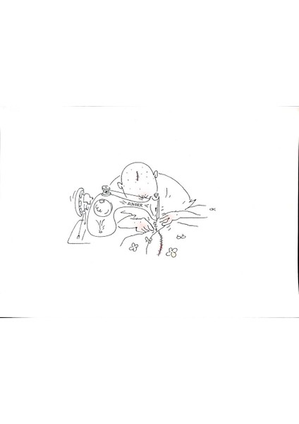 Sergei Koupriy 29X21CM Orijinal Karikatür Tablo modelleri