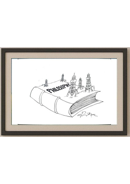 Gheorghita Ghinea Uriasu 21X15CM Orijinal Karikatür Tablo