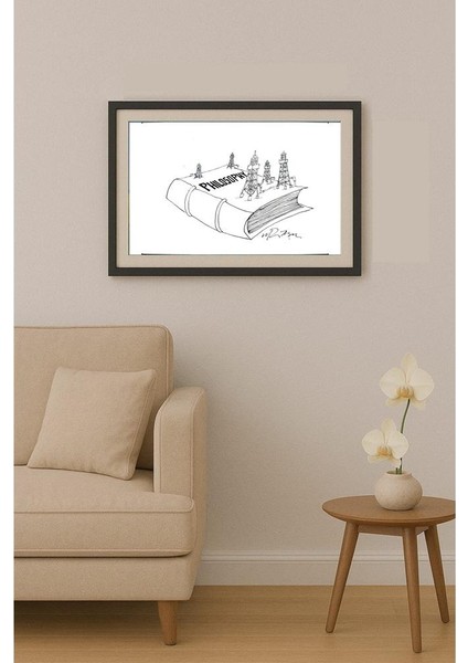 Gheorghita Ghinea Uriasu 21X15CM Orijinal Karikatür Tablo fiyatları