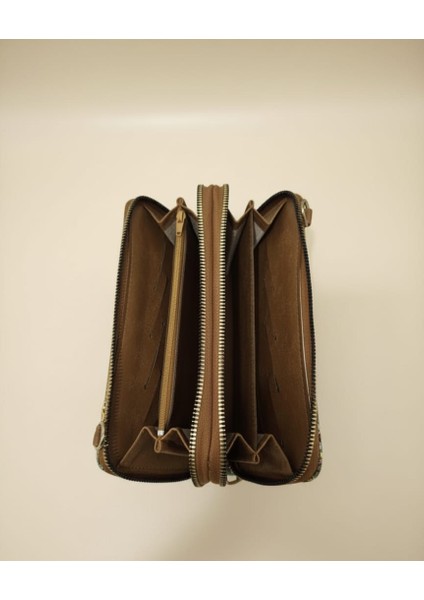 Otantik Mozaik Desen Cüzdan ve Omuz Çantası fırsatları