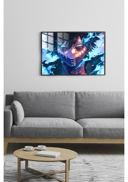 Dabi Anime Çerçeveli Metal Poster Tablo