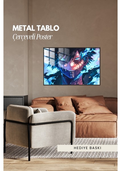 Dabi Anime Çerçeveli Metal Poster Tablo fırsatları