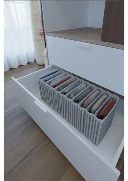 11 Bölmeli Dolap ve Çekmece Içi Düzenleyici Akordiyon Organizer M-00500 (3 Adet) 00517 modelleri