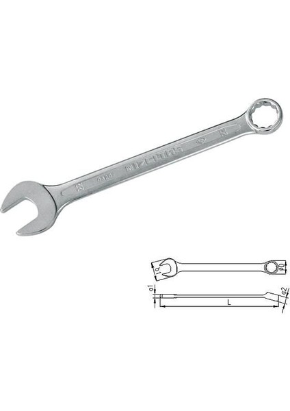 Izeltaş 0320 Kombine Anahtar 12 mm Kısa Boy