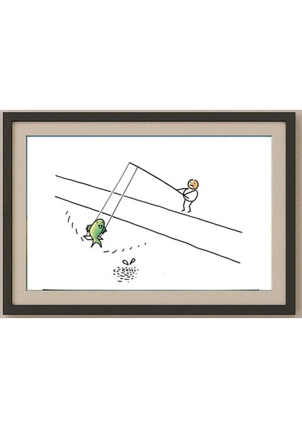 Simon Mr 29X21CM Orijinal Karikatür Tablo