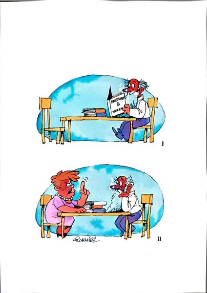 Mohammed Fiezabadi 29X21CM Orijinal Karikatür Tablo modelleri