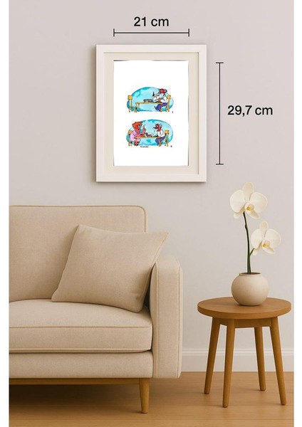 Mohammed Fiezabadi 29X21CM Orijinal Karikatür Tablo indirimleri